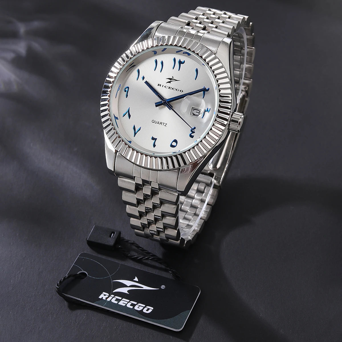 Sports Stainless Steel Quartz Watch Men's Fashion Luxury Business Wristwatch Chronograph Reloj for Men Women Birthday Gift