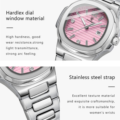 Montre-bracelet carrée pour femme POEDAGAR, lumineuse, étanche, avec affichage de la date, montre de luxe à quartz de haute qualité pour femmes, Reloj