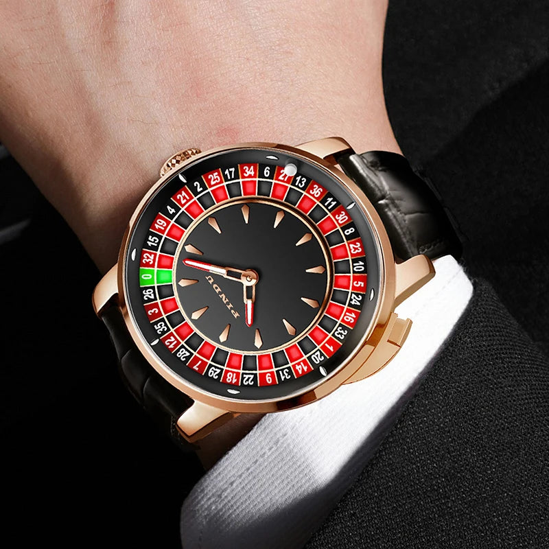 PINDU NH35A Roulette Table Montre mécanique étanche à saphir avec sphère en céramique