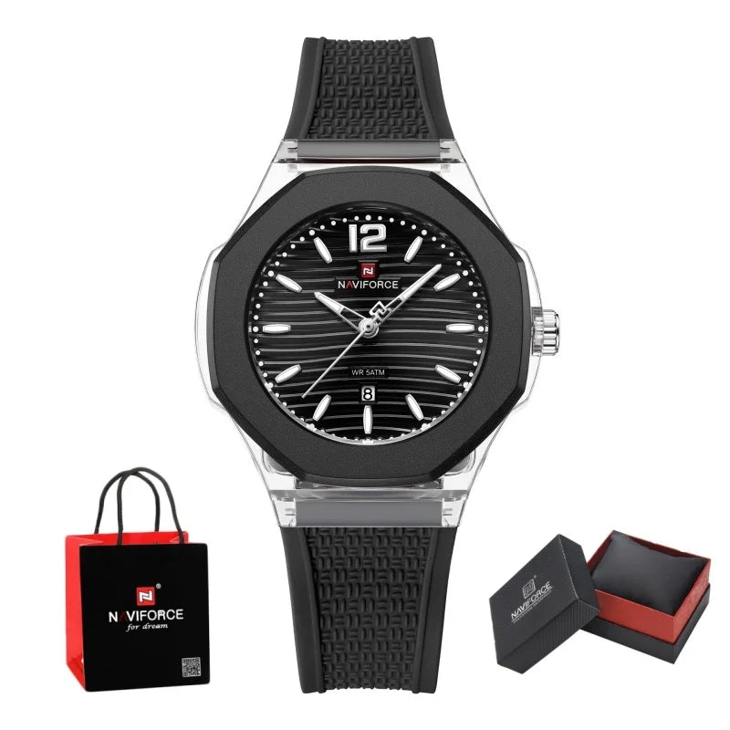 Montre NAVIFORCE NF6109 Quartz Étanche Silicone Luxe