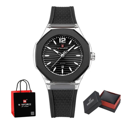 Montre NAVIFORCE NF6109 Quartz Étanche Silicone Luxe