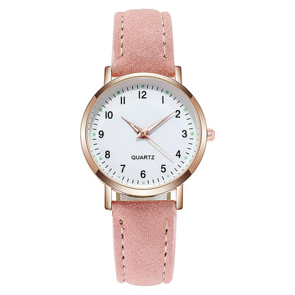 Montres Femme Tendance Décontractées Cadran Arabe Dames Bracelet Cuir Montre à Quartz Reloj Mujer Cadeau Fille