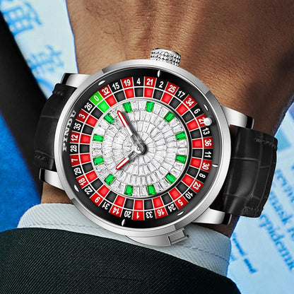 Montres PINDOU P6629 Roulette Montre Mécanique pour Homme à Mouvement Saphir