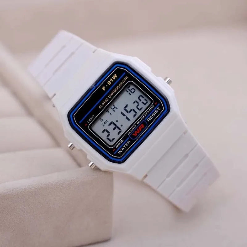 Fashion Mens Watch Digital Led Luxury Stainless Steel Square Wristwatch Electronic Watches for Men Female Clock Reloj Hombre