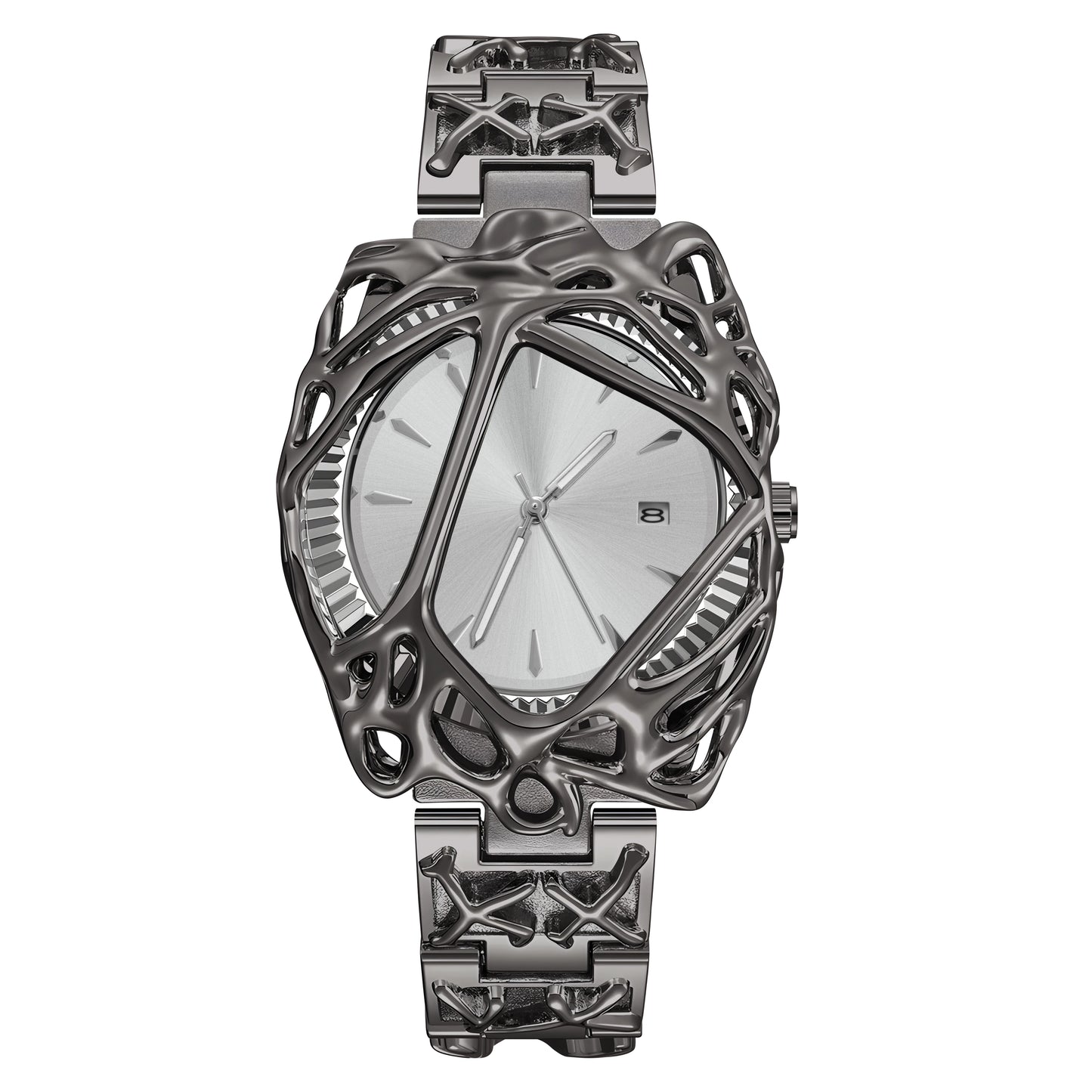 Montres ins de niche avancées de forme spéciale pour montres américaines européennes Y2K rétro de style albâtre pour montres de vigne élégantes pour hommes et femmes