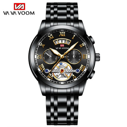 Relogio Masculino Top Brand Stainless Steel Luminescence 3Bar