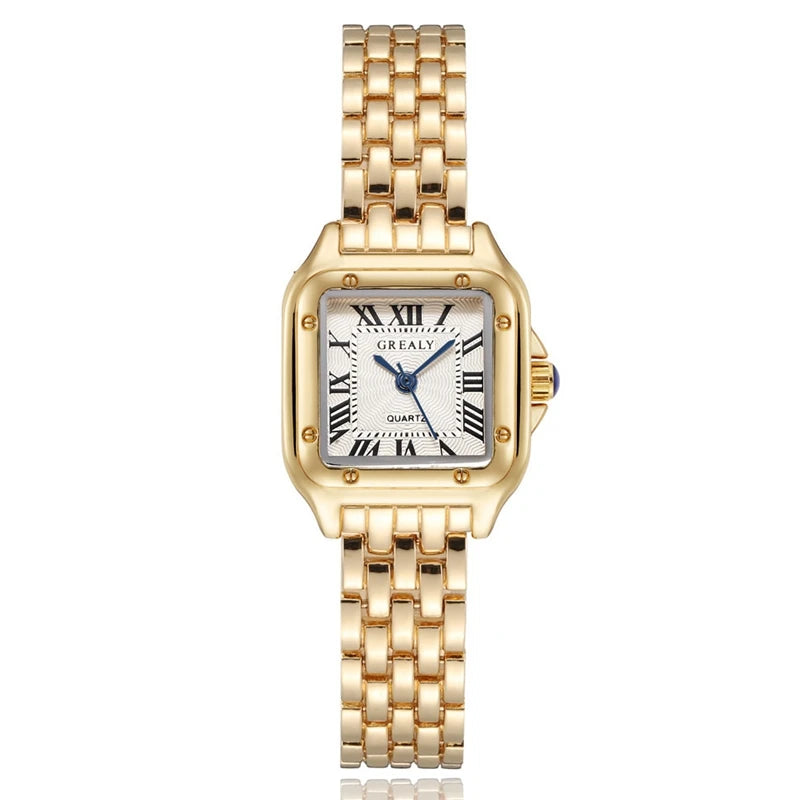 Luxury  Women Watches Fashion Square Quartz Wristwatch Simple Ladies Clock Reloj Mujer