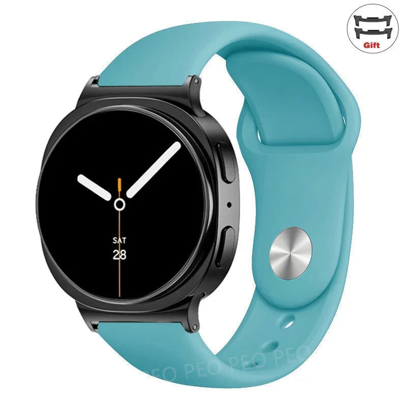 Sports Silicone Strap for Samsung Galaxy Watch 8 40mm 44mm Band No Gaps Correa Bracelet for Galaxy 8 Classic 46mm Accessories