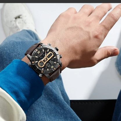 Montre Homme NAVIFORCE Tendance Sport Étanche Alarme Compte à Rebours Affichage Calendrier Automatique Marque de Luxe Montre Quartz Originale Homme