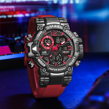 Montre de marque SMAEL 8110 étanche, Dropshipping, avec alarme et veilleuse, pour jeunes, style mode et affaires, mouvement à quartz, sport