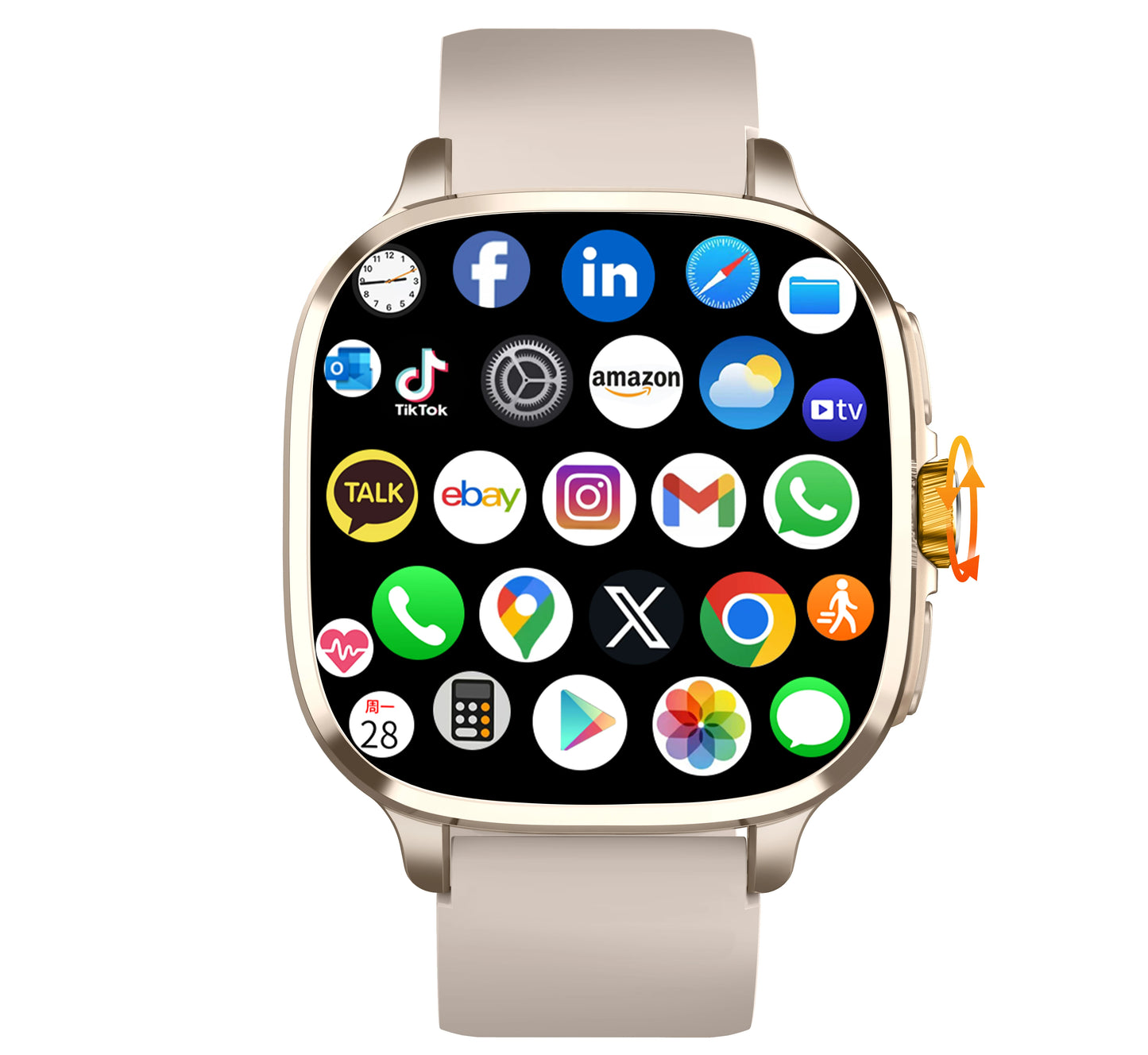 Newest Android 13.0 Smartwatch 5G Full Netcom Smart Watch With 190° Rotary Camera GPS Position WIFI NFC 2100mAH Battery 2.4inch
