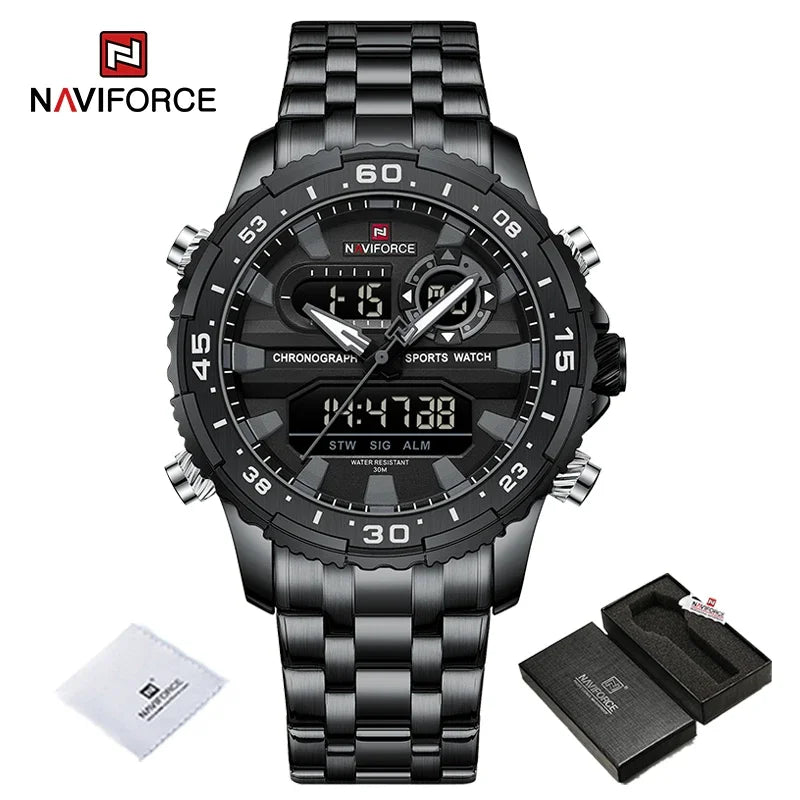 NAVIFORCE NF9234 Analog Digital Dual Time Watch