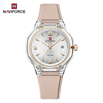 NAVIFORCE Montres de Luxe pour Femmes 2026 Montre-Bracelet à Quartz Tendance avec Calendrier Étanche Lumineuse