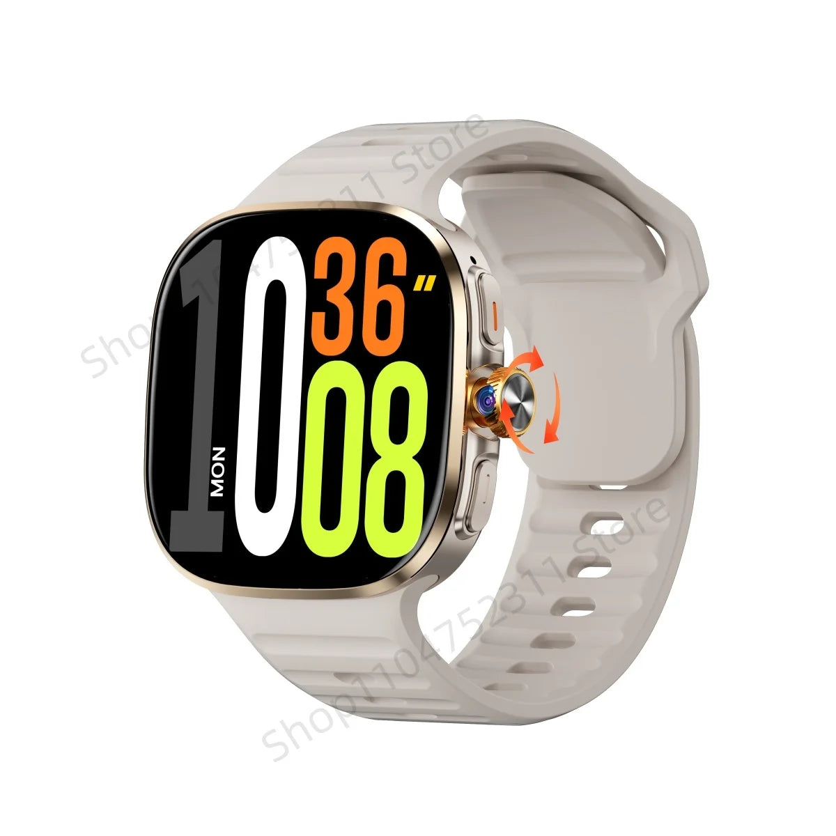 M99 Smart Watch Android 10.0 Smartwatch With Sim Card Rotary Camera GPS WIFI Compass 512GB Storage 2.4inch larger Amoled Screen