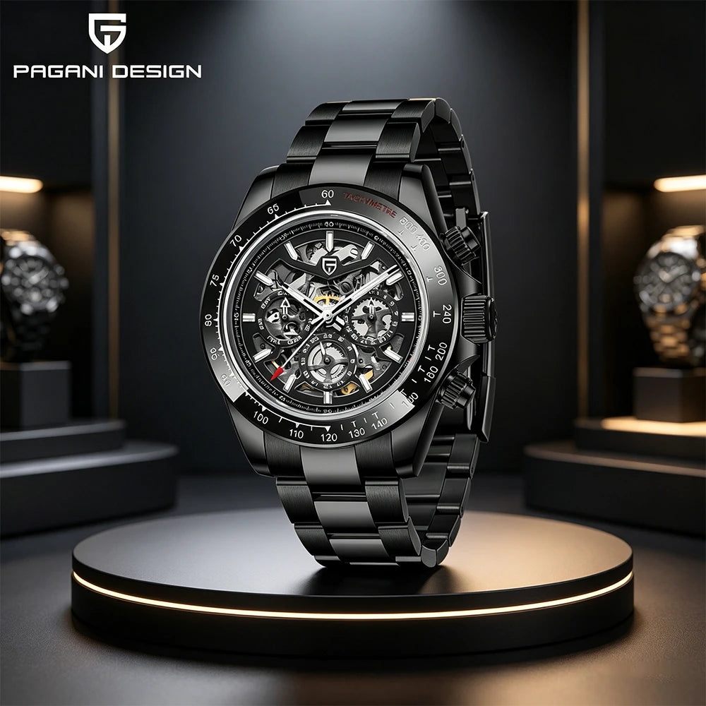 PAGANI DESIGN 2026 Nouvelle Montre Mécanique Automatique pour Homme en Acier Inoxydable Étanche 100m Montre de Luxe Décontractée pour Homme Reloj Hombre