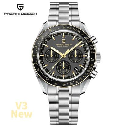 PAGANI DESIGN 2026 Nouvelles Montres Homme Montre de Luxe à Quartz Pour Homme Chronographe Rapide à Date Automatique Bracelet Saphir AR