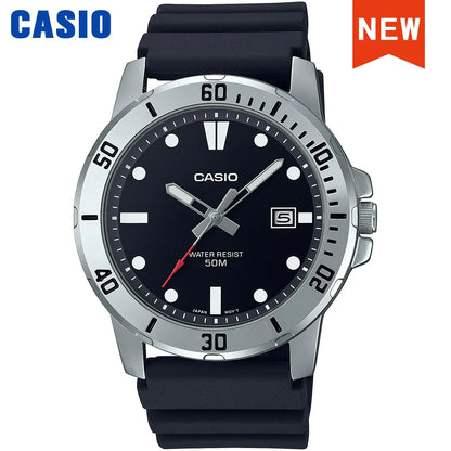 Montre Casio pour homme, mode professionnelle, bracelet en résine, étanche, MTP-VD01-1E