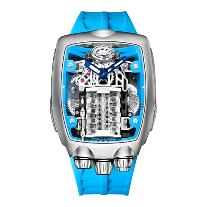 Montre automatique pour homme PINDU P6522, lumineuse, étanche 50m, squelette NH05