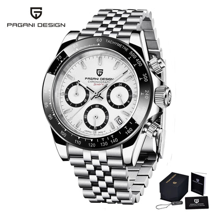 PAGANI DESIGN 2026 NOUVEAU 1664 Montre homme cadran météorite Montre de luxe en saphir à quartz pour hommes Chronographe sport pour hommes Reloj Hombre