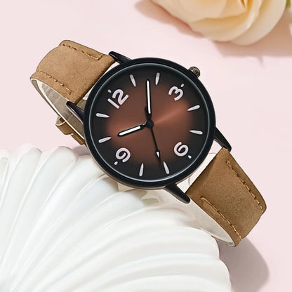 Montre en cuir PU pour femme, montre-bracelet décontractée, montres à quartz pour femme, cadeau, Reloj Mujer, Relogio Feminino