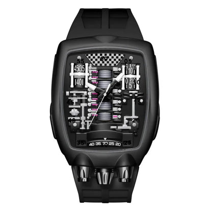 Alien Y2k Transparent hollow design Quartz Watch Mens Special Creative unique case Shape Design Fashion Men Watch AAA Clock