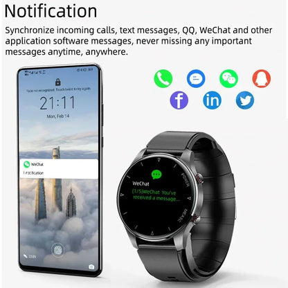 2026 Nouvelle montre connectée de santé avec surveillance de la tension artérielle, de la fréquence cardiaque et du sommeil, pour hommes, avec pompe à air, airbag, étanche IP86, montre connectée de sport