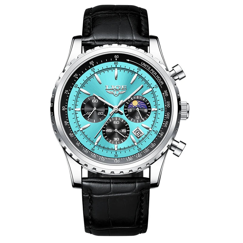 2025 LIGE Top Brand Luxury New Men Watch Quartz Man Watches Waterproof Luminous Watch for Men Date Chronograph Sport Wristwatch