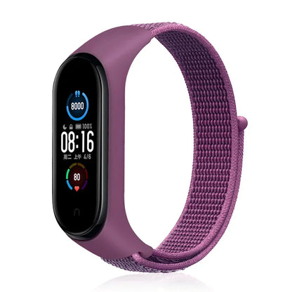 Nylon loop Mi band 4 5 6 Strap Replacement Soft Adjustable Wrist Watchband Pulsera correa For Xiaomi Mi band 3 4 5 6 7 Bracelet