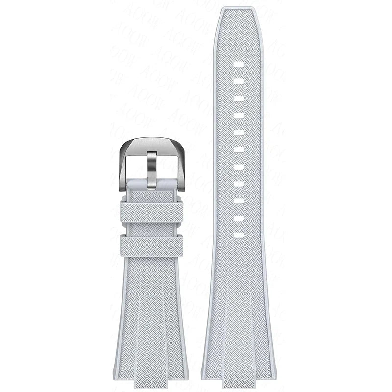 Bracelet de montre de rechange en silicone convexe pour homme Tissot PRX Powermatic 40mm T137.407 T137.410, en caoutchouc à dégagement rapide de 12mm