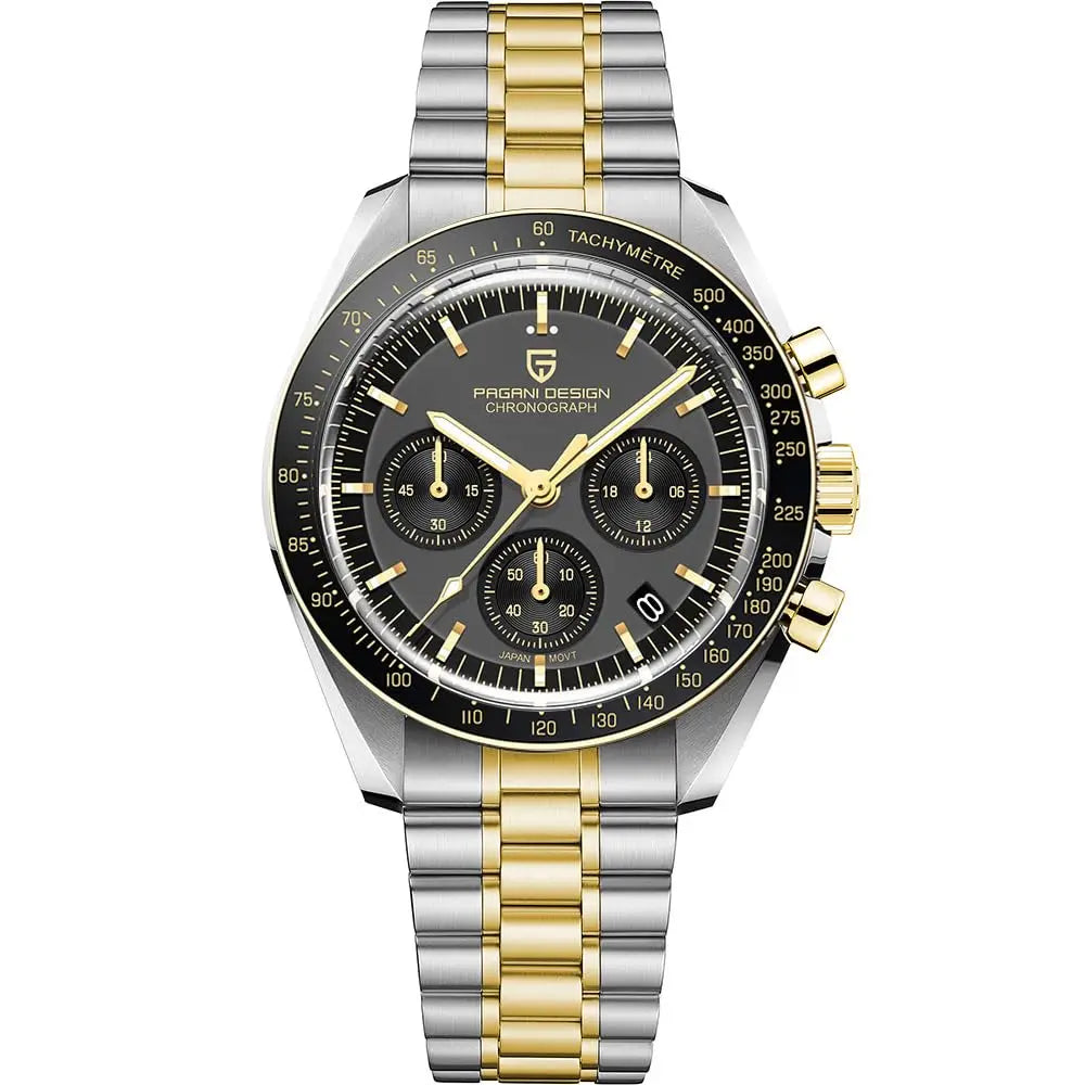 2026 New PAGANI DESIGN Mens Watches Top Brand Luxury Automatic Quartz Chronograph Waterproof Sport Stainless Steel Clock Relogio