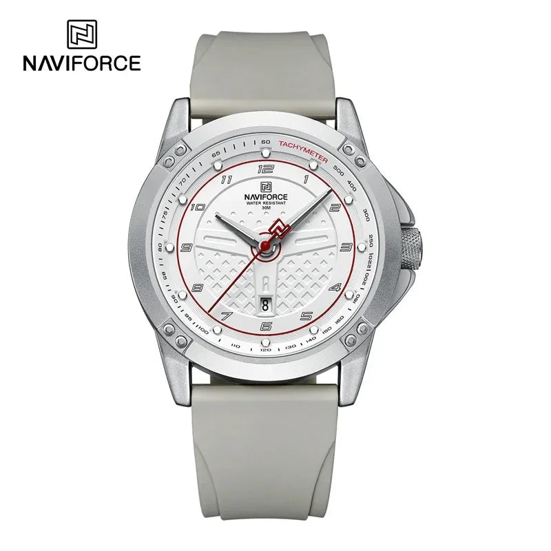 Montre NAVIFORCE pour Homme, Classique, Tendance, Date, Lumineuse, Étanche, Sport, Bracelet en Silicone, Montre-bracelet à Quartz Relogio Masculino 2025