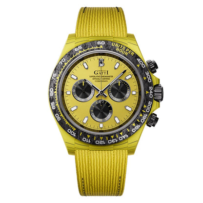ChronoState BONEST GATTI BG9010 – Montre chronographe automatique 39MM | Boîtier en fibre de carbone et saphir