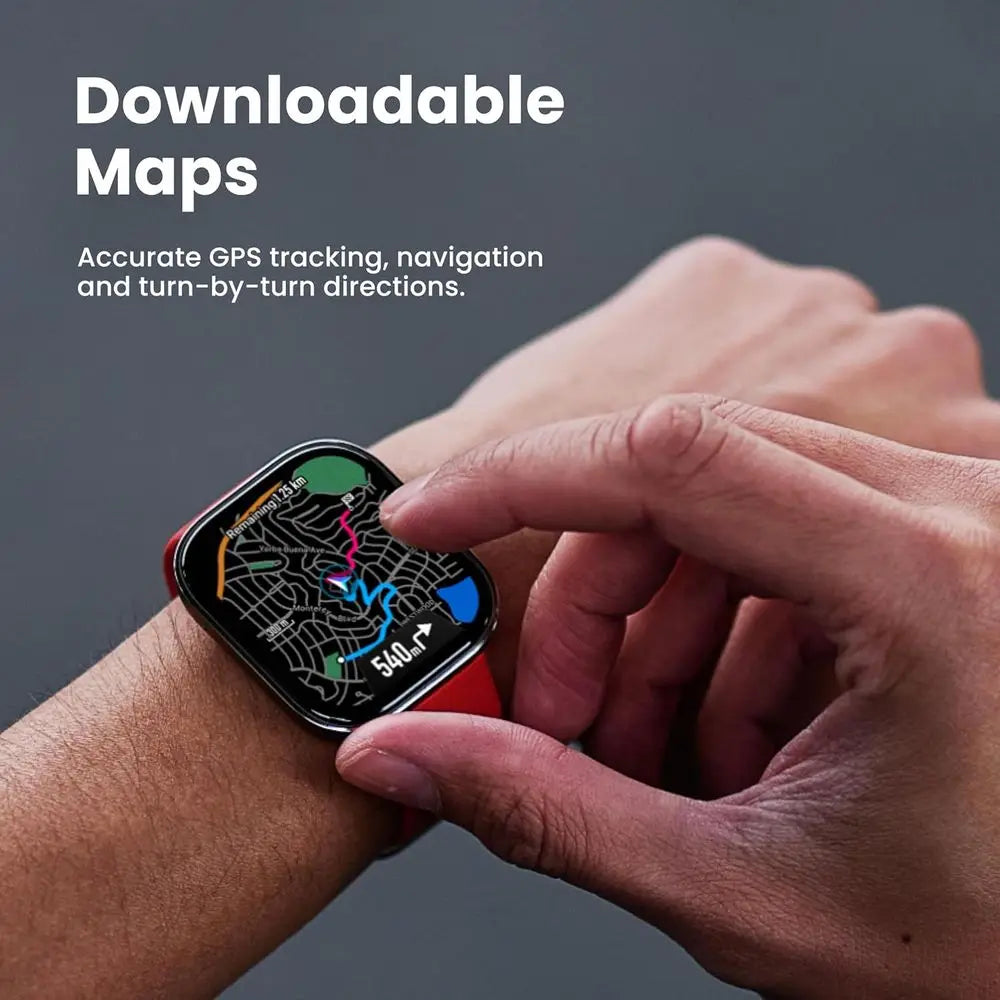 Montre connectée Amazfit Bip 6 46 mm, autonomie de 14 jours, écran AMOLED 1,97", GPS et cartes gratuites, IA, appels et SMS Bluetooth, santé, fitness