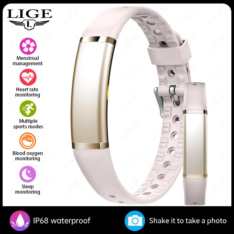 New Men Smart Bracelet Women Health Heart Rate Sleep Monitor Sport GPS Tracker Step Count Smart Band IP68 Waterproof Smartwatch