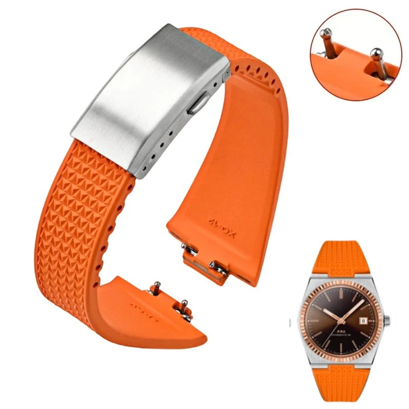Tissot PRX Super Player Fluoro Rubber Strap FKM 11-12mm