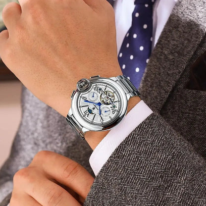 ChronoState Executive Tourbillon Automatic Luxury Business Watch for Men