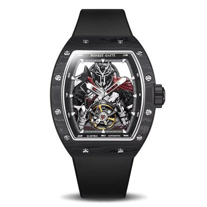 ChronoState BONEST GATTI BG9009 – Automatic Carbon Fiber Watch | Sapphire Mechanical Luxury Timepiece