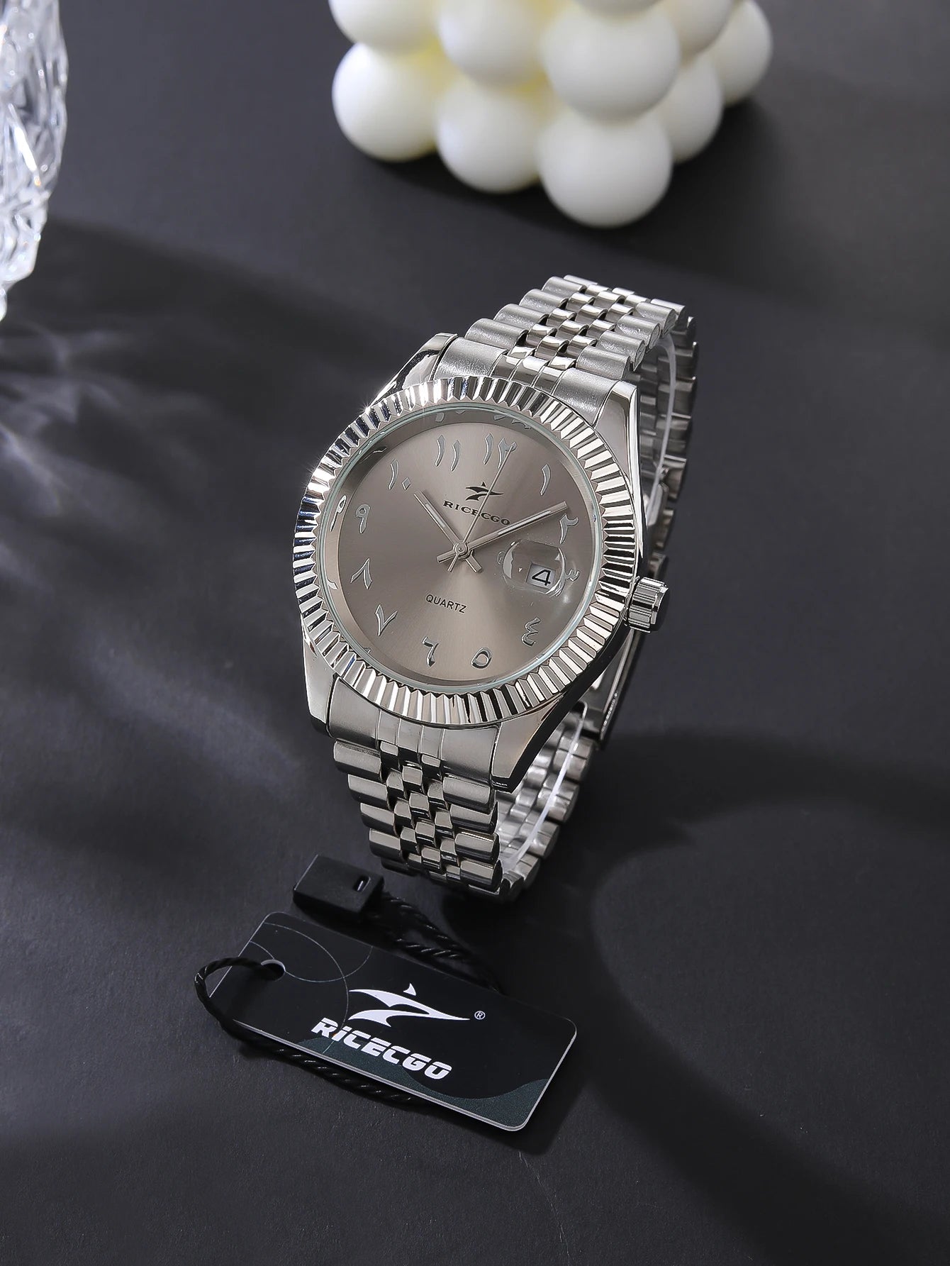 Sports Stainless Steel Quartz Watch Men's Fashion Luxury Business Wristwatch Chronograph Reloj for Men Women Birthday Gift