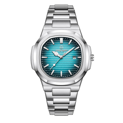 2026 Nouvelle Montre Homme Militaire de Luxe Carrée Étanche Lumineuse Date Semaine Montre Homme en Acier Inoxydable Montre à Quartz Homme Reloj+boîte