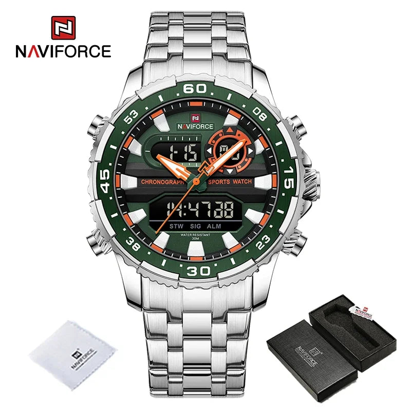 NAVIFORCE NF9234 Analog Digital Dual Time Watch