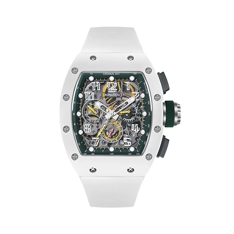 ChronoState CRONUSART CM09-013 50MM – Montre chronographe automatique tonneau | Montre mécanique lumineuse en saphir