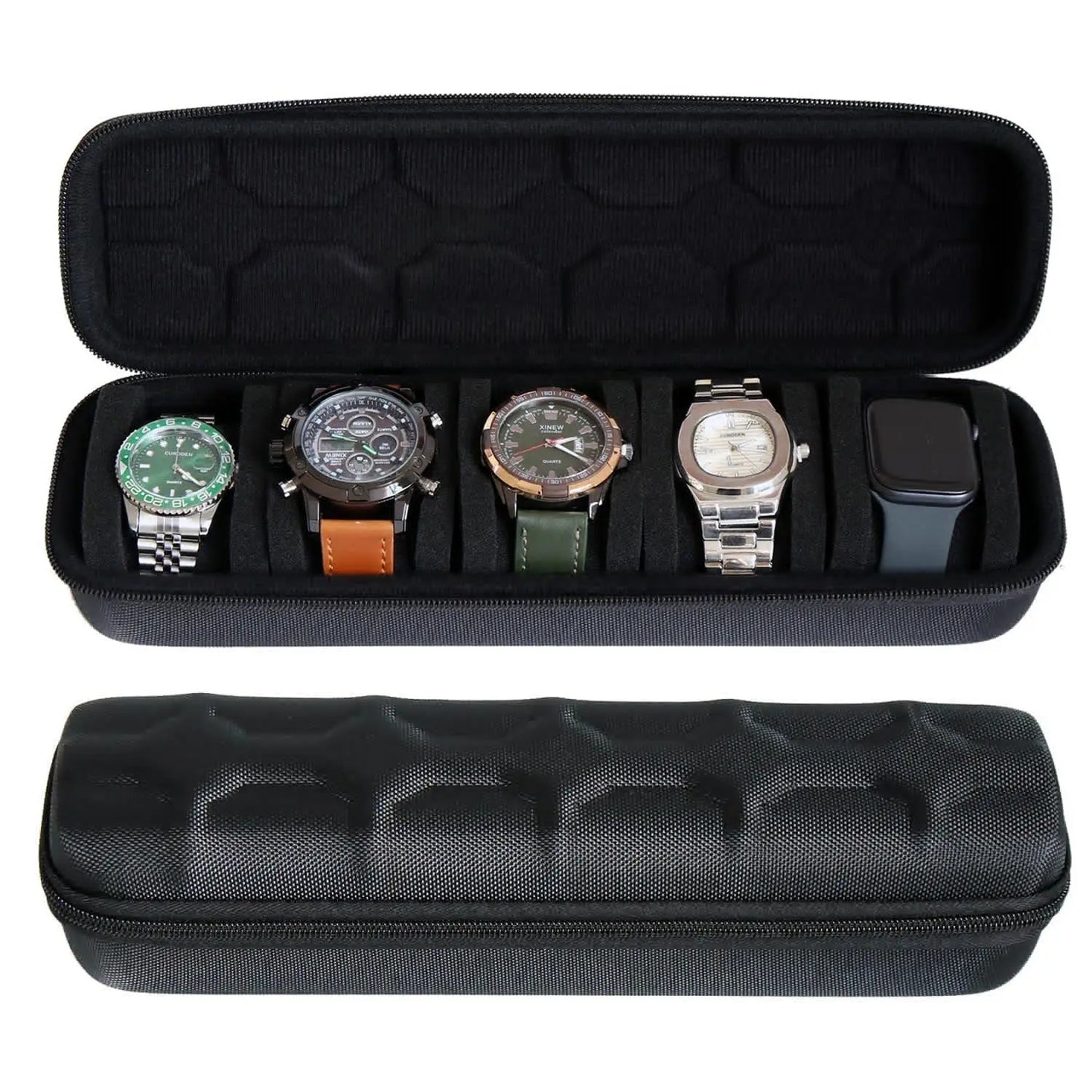 Organisateur de boîte de montres pour hommes ou femmes, étui de voyage portable pour montres, présentoir de montres pour montres-bracelets et montres connectées