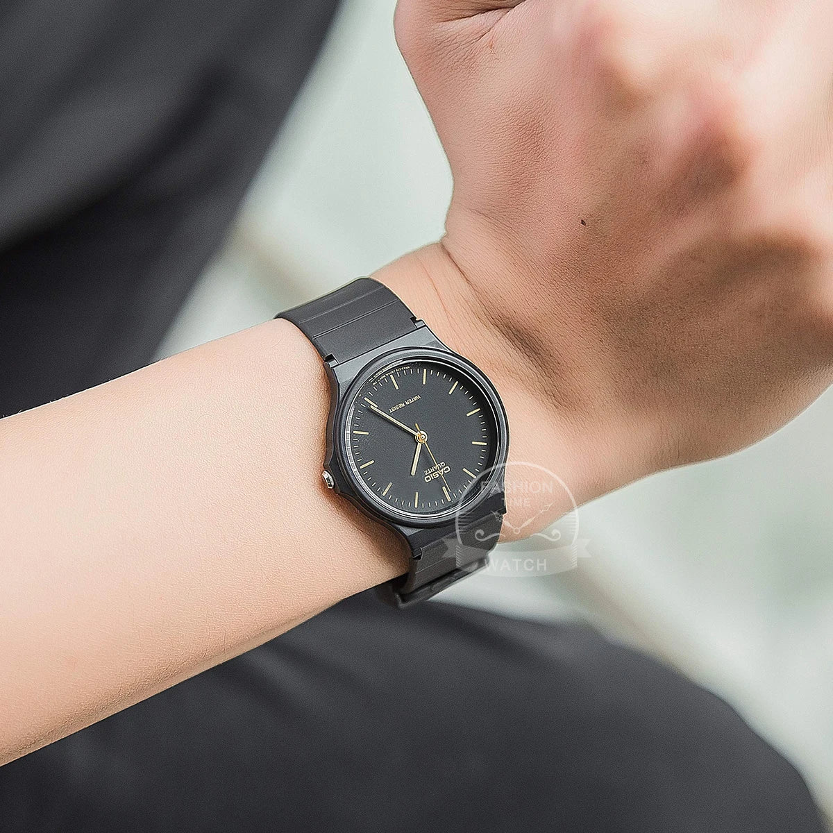 Casio MQ analog watch with minimalist dial and lightweight design