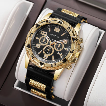 Montre de sport pour homme avec bracelet en silicone tendance et cadran arabe de luxe, montre-bracelet à quartz d'affaires, Reloj Hombre (sans boîte)