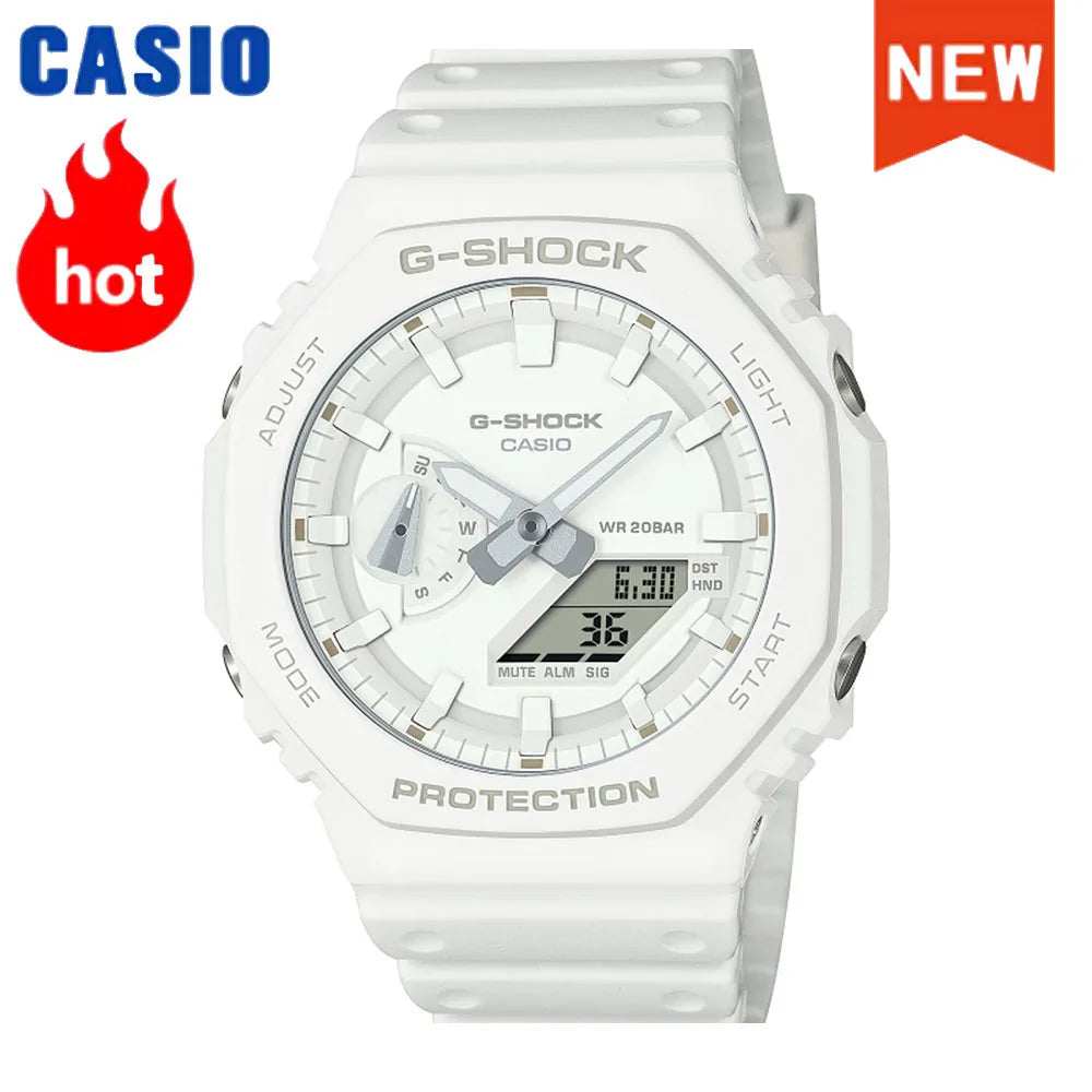 Montre homme Casio GA-2100 série 2026 Flame Inside, montre tendance sport multifonction mode antichoc à disque de couleur G-SHOCK