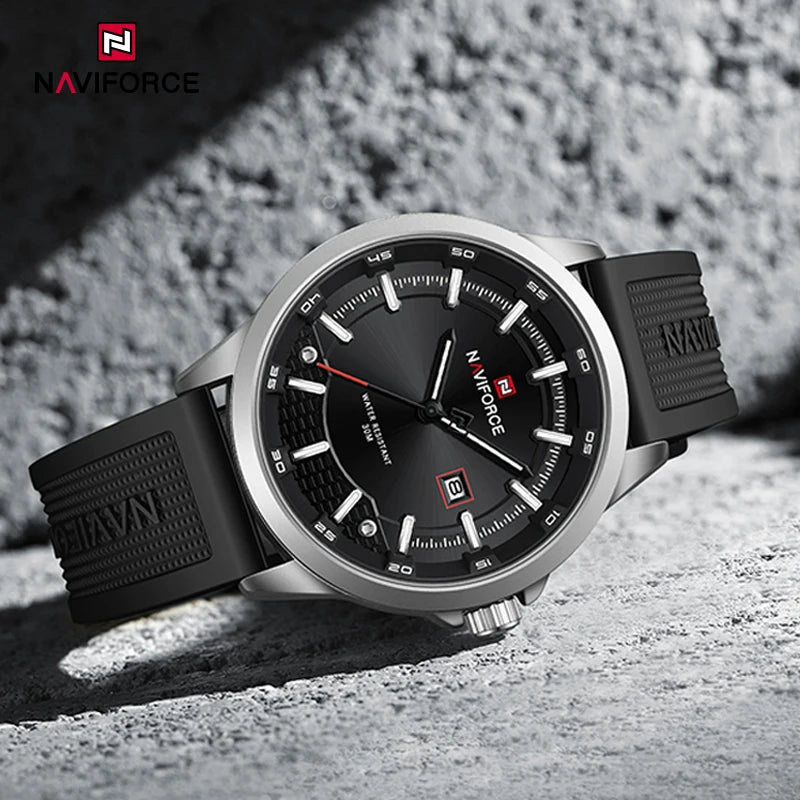 NAVIFORCE NF9248T Business Casual Silicone Strap Watch