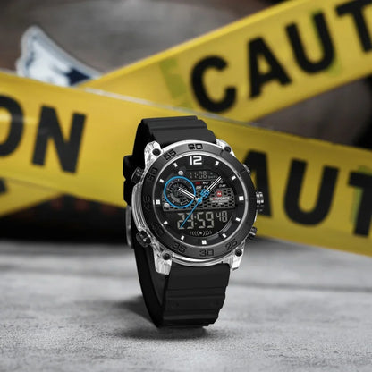 NAVIFORCE NF6104 Dual Display Multifunction Watch