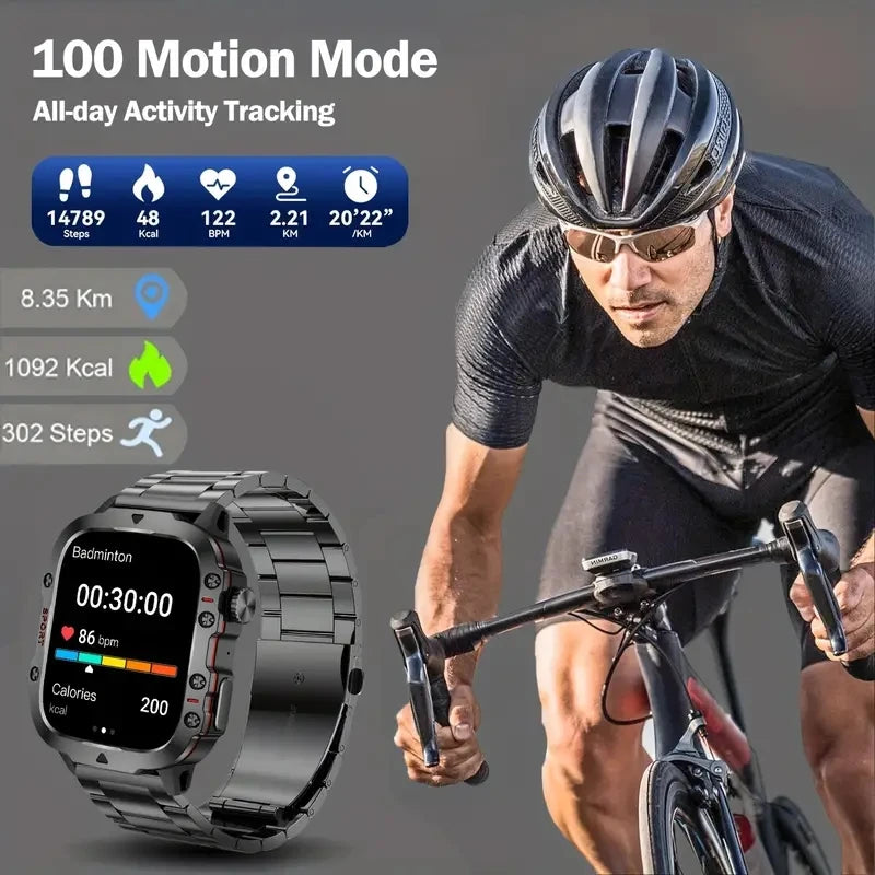 2026New NFC Smat Watch Women 1.96-inch Blood Pressure Heart Rate Bluetooth Call Female Health Smarwatches Ladies For Android IOS