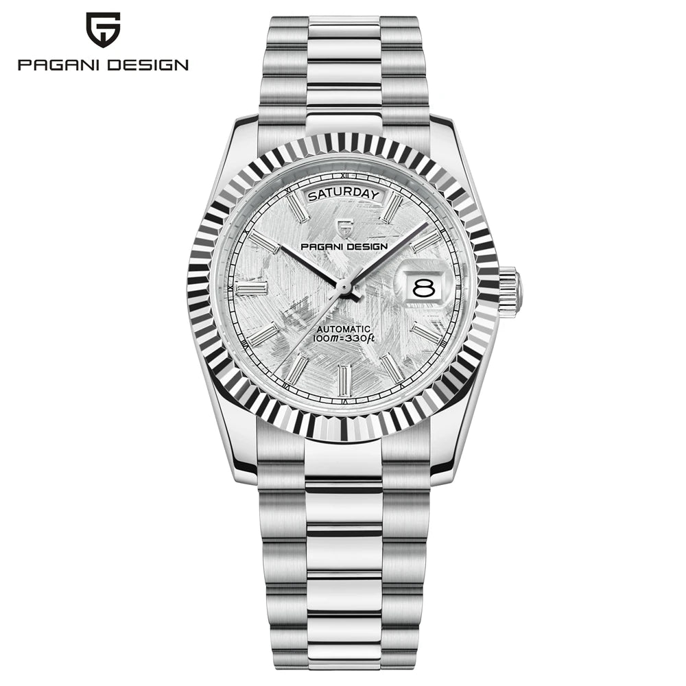 PAGANI DESIGN Nouvelle Montre Automatique DD36 de Luxe en Or Rose pour Homme Montre-Bracelet Mécanique Étanche 10 bars avec Verre Saphir AR