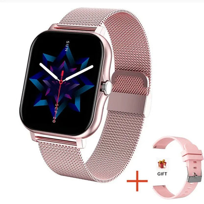 Montre connectée de sport, horloge de fitness, moniteur de santé, montre intelligente étanche, appels Bluetooth pour hommes femmes téléphones IOS Android 2025